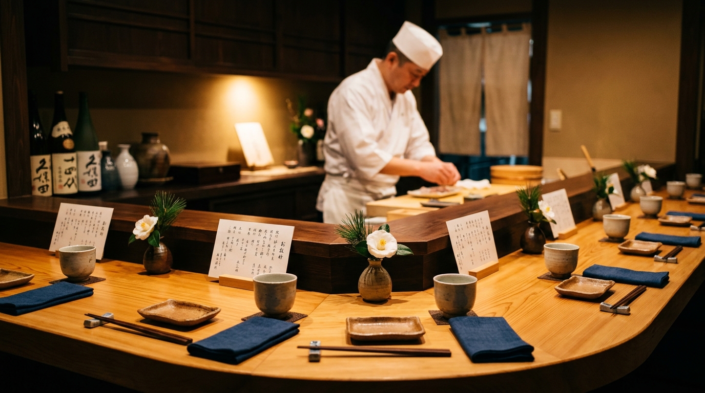 We place the reservations in Japanese